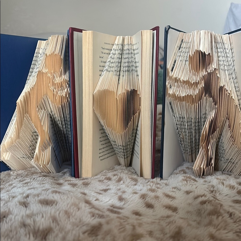 Unique Folded Book Art Sculptures